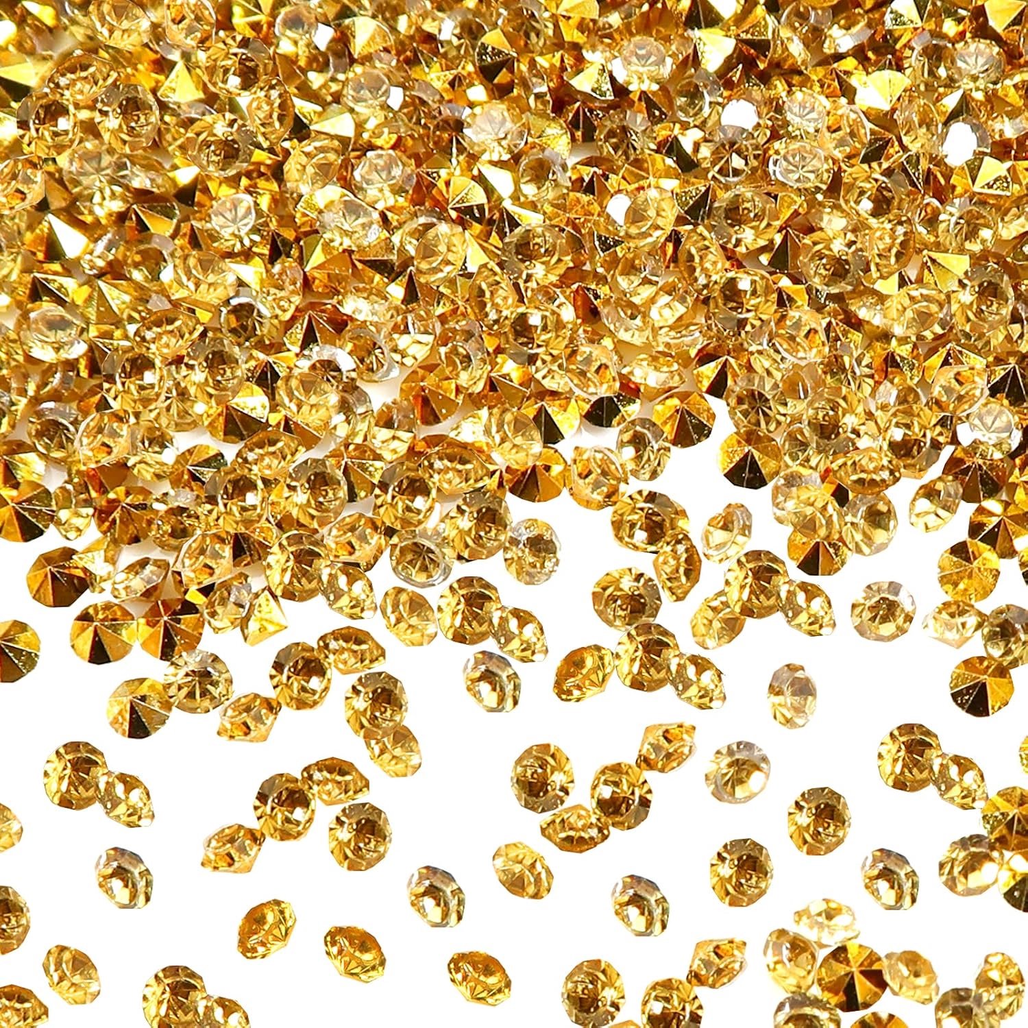 Dailygoods - 5000 Gouden Acryl Diamanten voor Tafeldecoratie