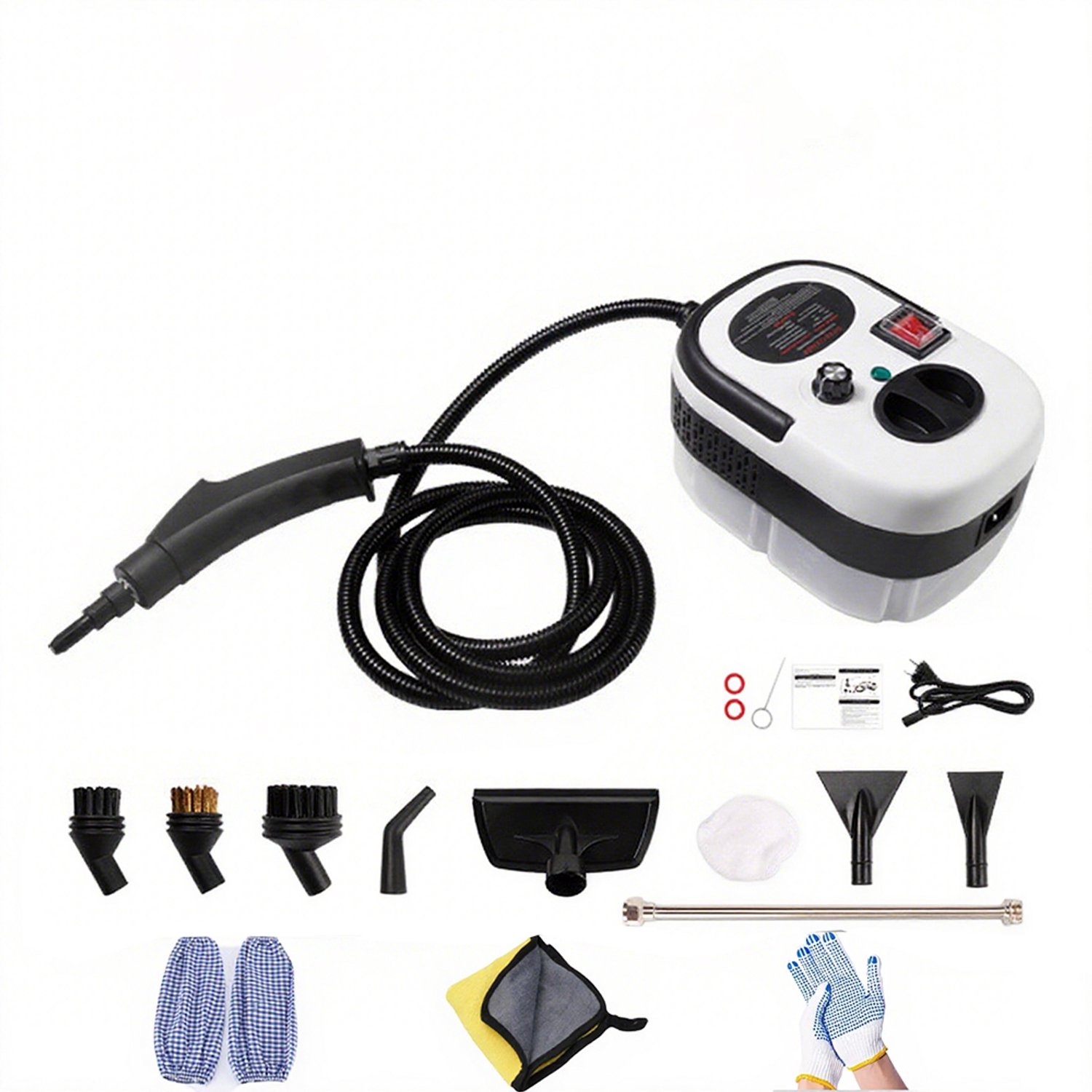 Handheld Stoomreiniger Wit - Keuken en Badkamer - Vetverwijderaar - Hoge Temperatuur - Huishoudelijke Reiniger