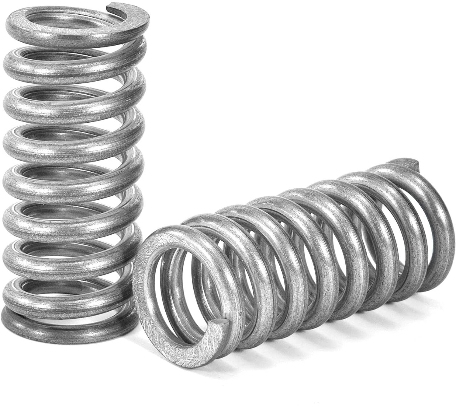 Compressieveren 45 mm van roestvrij staal met een draaddiameter van 3,2 mm en een buitendiameter van 20 mm, veerkracht van 27 kg, set van 4 stuks voor diverse toepassingen
