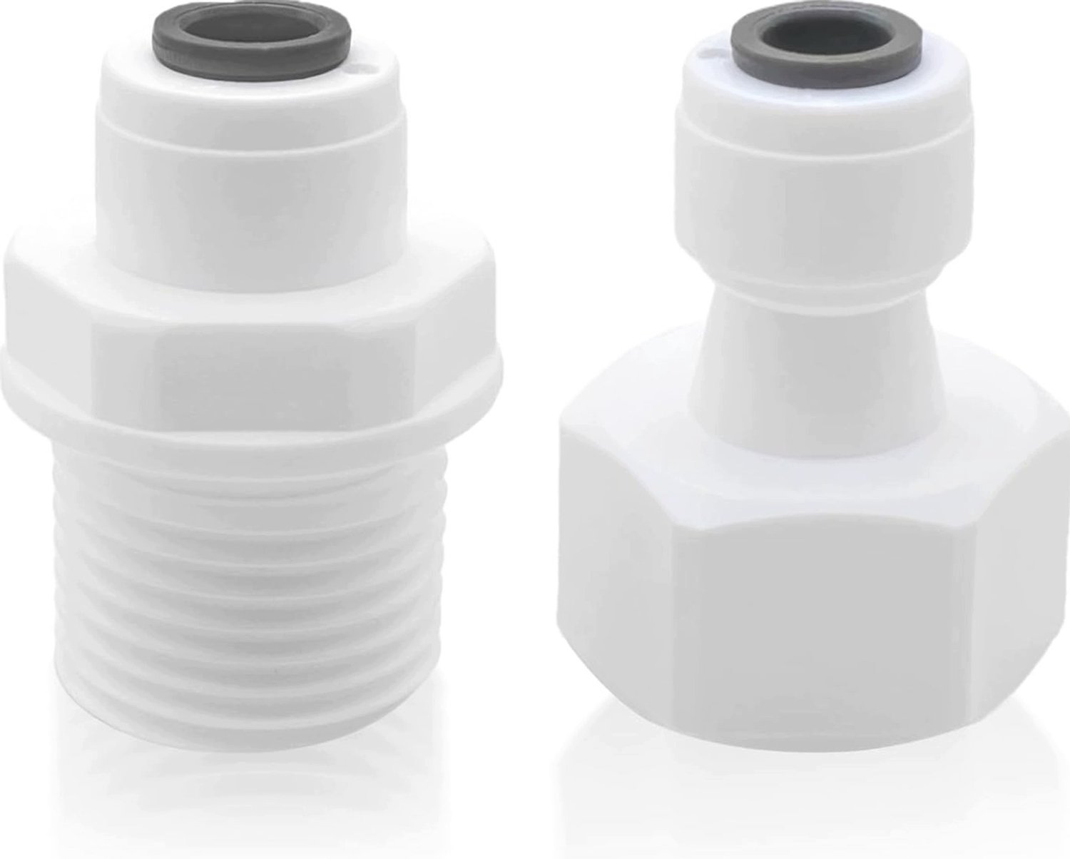 Merkloze Waterkoppeling 1/4" & 1/2" Snelkoppeling Adapter voor Filters