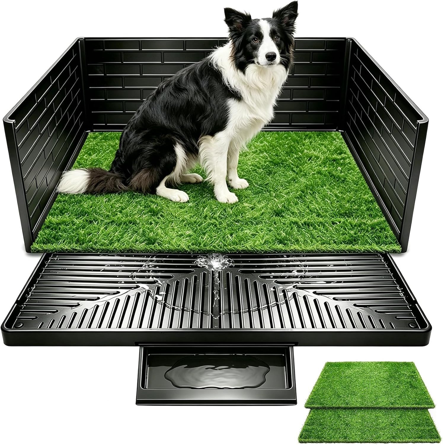 Hondentoilet voor binnengebruik, ideaal voor puppy's en kleine honden, eenvoudig te reinigen en gebruiksvriendelijk