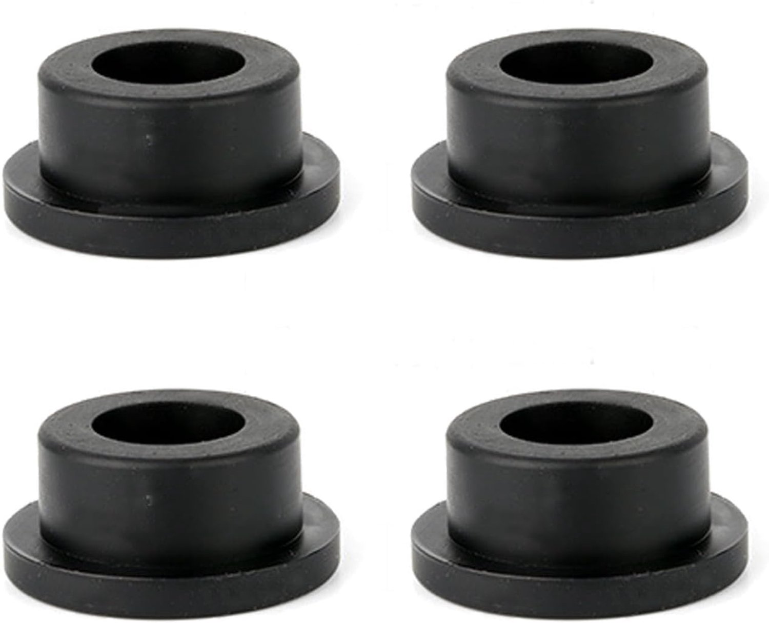 Set of 4 Rubber Sink Overflow Hole Cover, Kitchen Bathroom Sink Hole Overflow Hood, Sink Cover Overflow Lid Insert in Hole Round Caps (Black, 2.2cm)