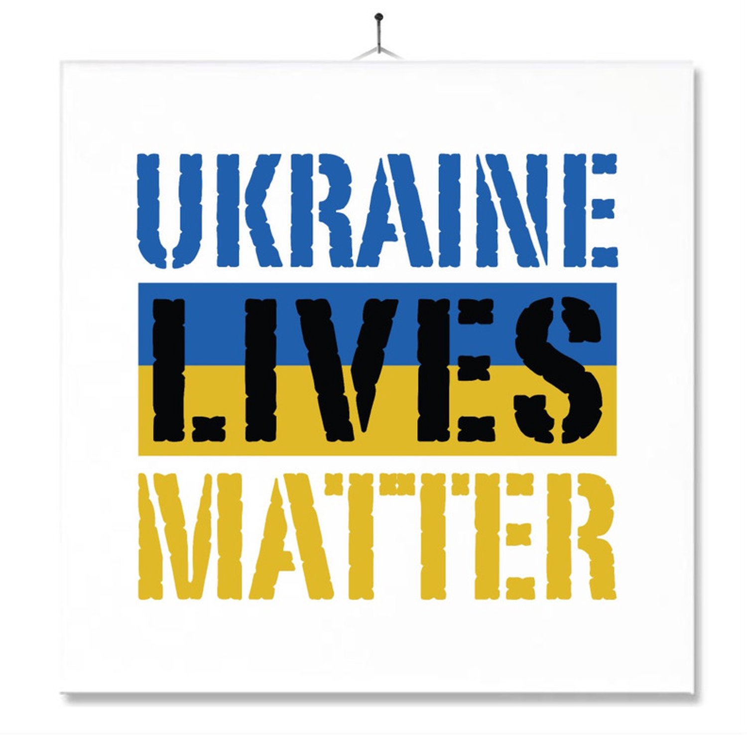 MC Living Tegel Met Opdruk | Oekraine | Ukraine lives matter Ontwerp 3