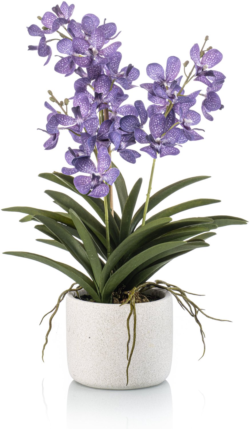 Emerald Kunstplant Vanda in pot 60cm paars - Kunstplant voor binnen