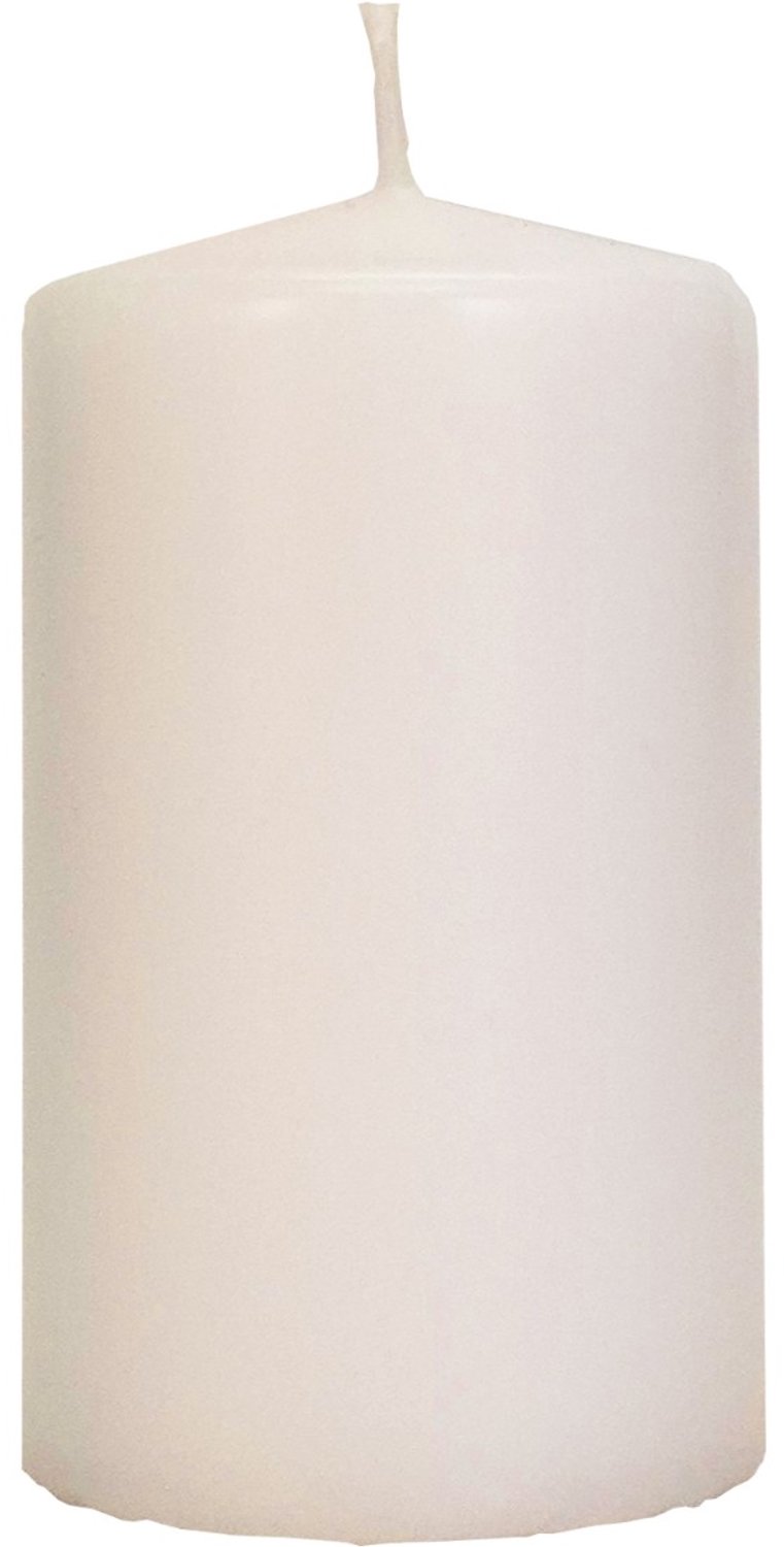 Wenzel Safe Candle stompkaars wolwit Ø 70 mm, hoogte 80 mm