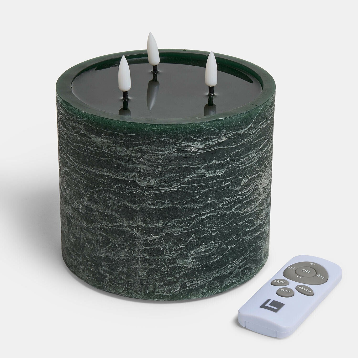 Loberon Ledstompkaars Solería groen
