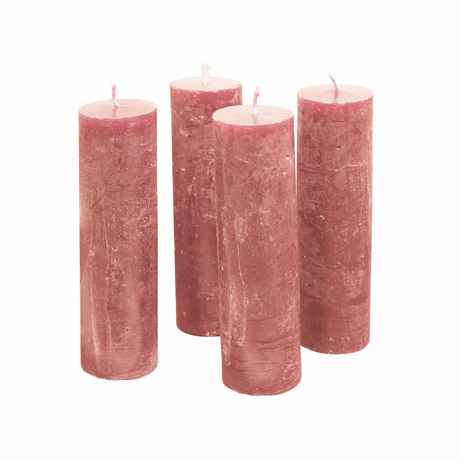 Loberon Kaars set van 4 Muriel roze