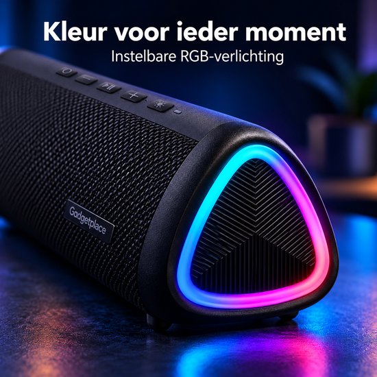 Bluetooth Speaker Draadloos met RGB verlichting - Tot 24 uur Muziek - IPX5 Waterproof - Draadloze Muziek Box - Partybox van Merkloos — afbeelding 4