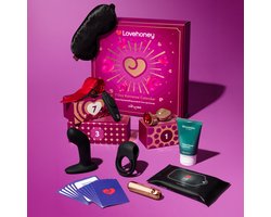 Erotische 7-daagse adventskalender voor koppels - Romance-geschenkset van Lovehoney x We-Vibe - 7 ondeugende verrassingen - We-Vibe Moxie+ slipvibrator, vibrerend eitje, penisring, prostaatstimulator - ondeugend kerstcadeau