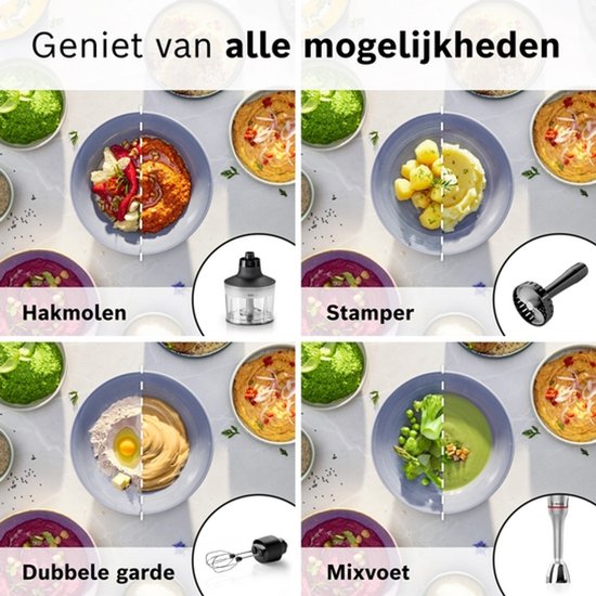 Bosch Serie 8 MSM8M936 blender Staafmixer 1500 W Zwart, Roestvrijstaal van Bosch — afbeelding 3