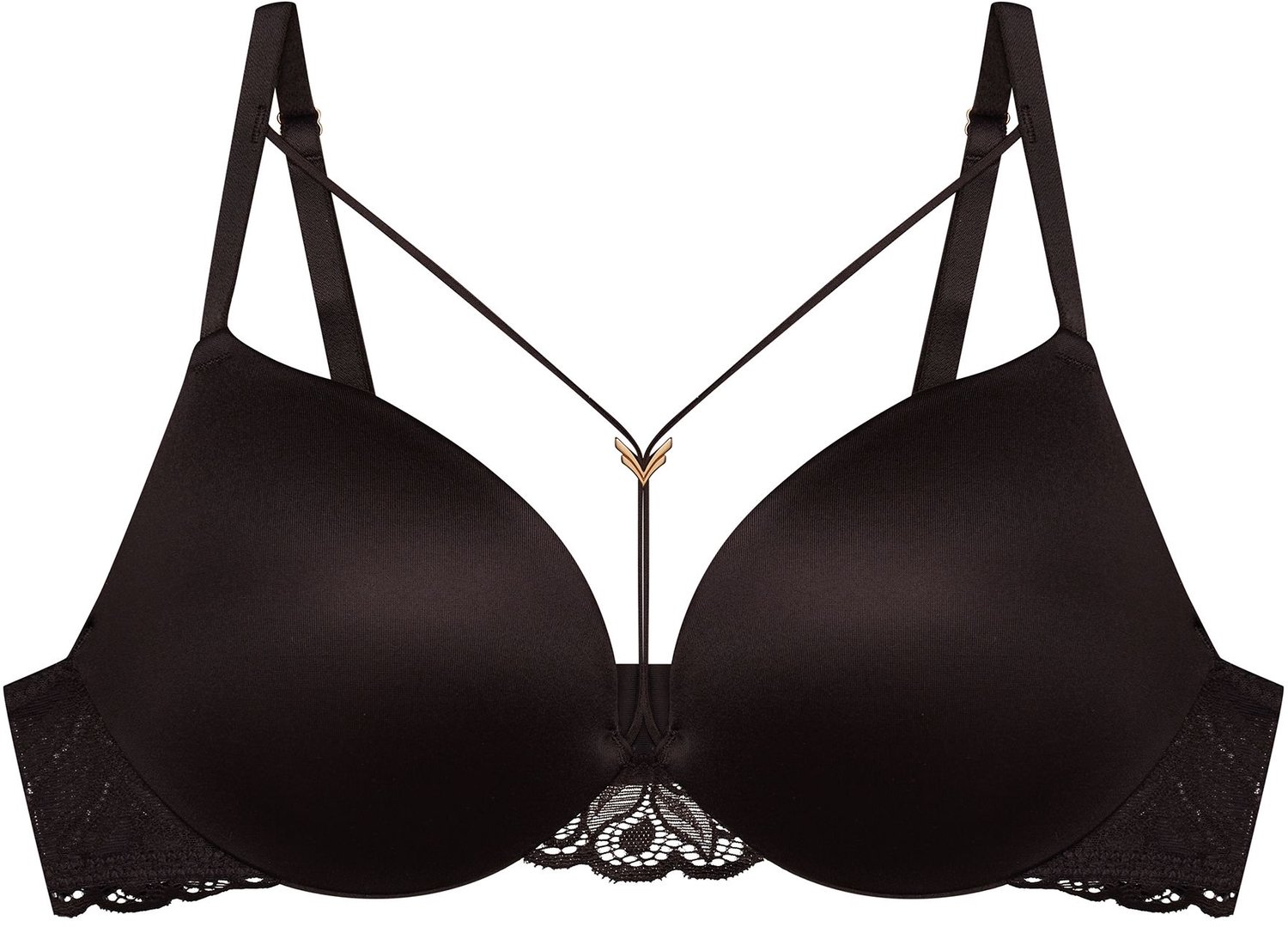 ESOTIQ Korin 43583-89X - Push-upbeha - Donkerbruin - Dubbele push-up - Met beugels