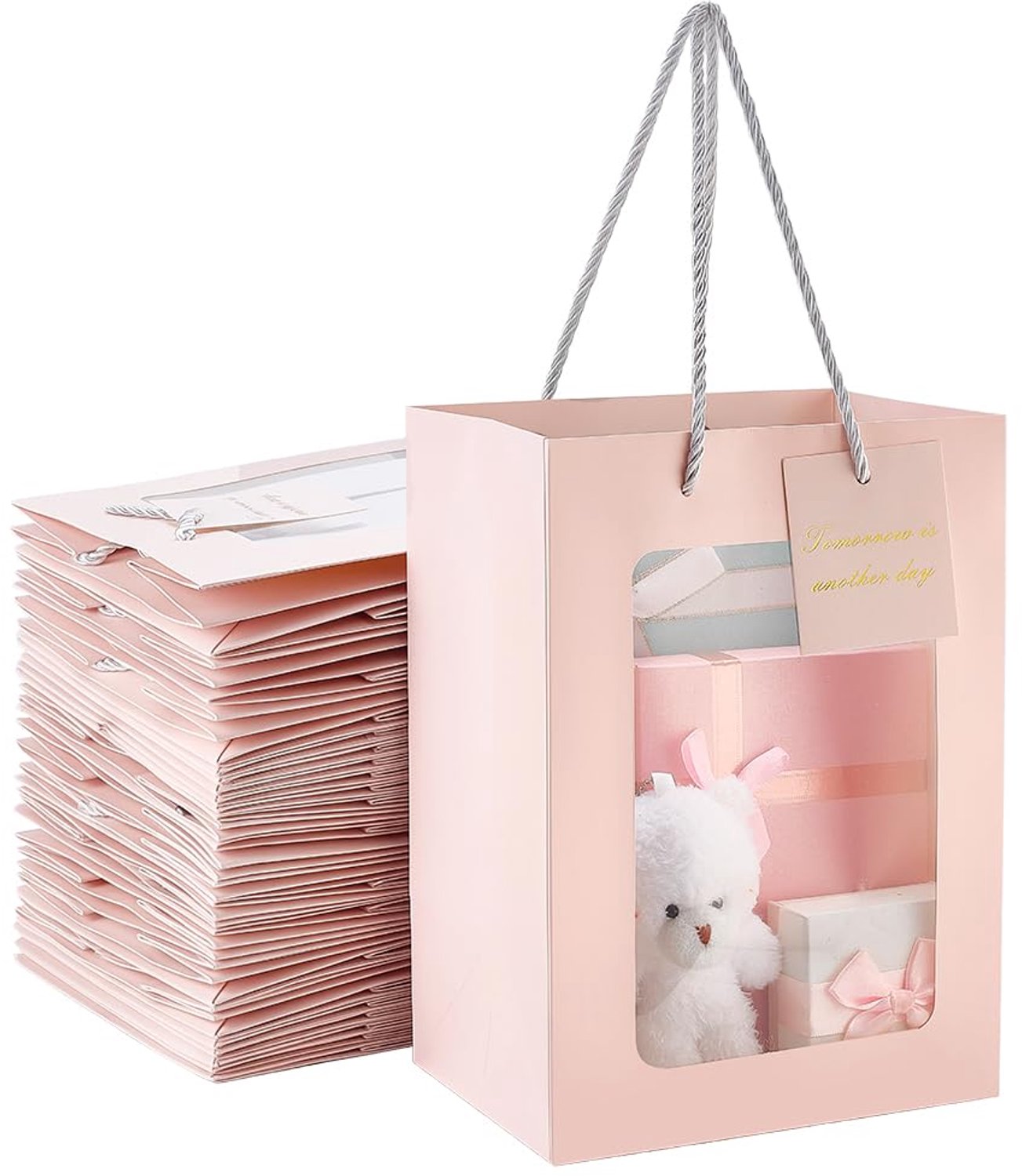 Set van 30 Cadeauzakjes met Venster 25 x 18 x 13 cm
