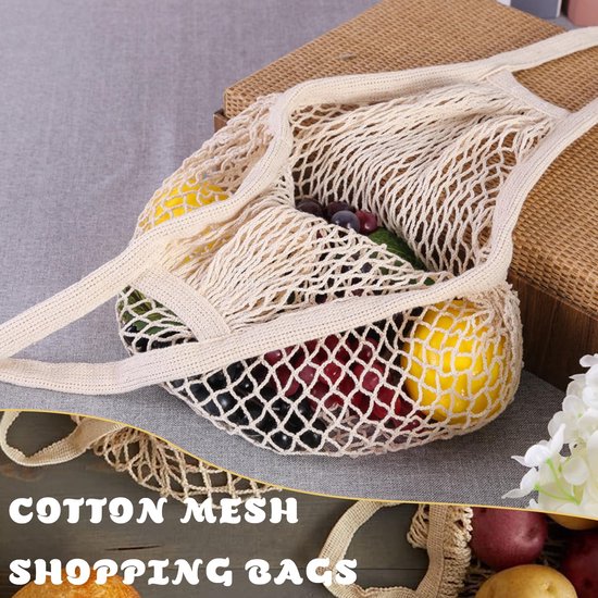 Set van 2 Mesh Shoppertassen voor Fruit en Groenten — afbeelding 5