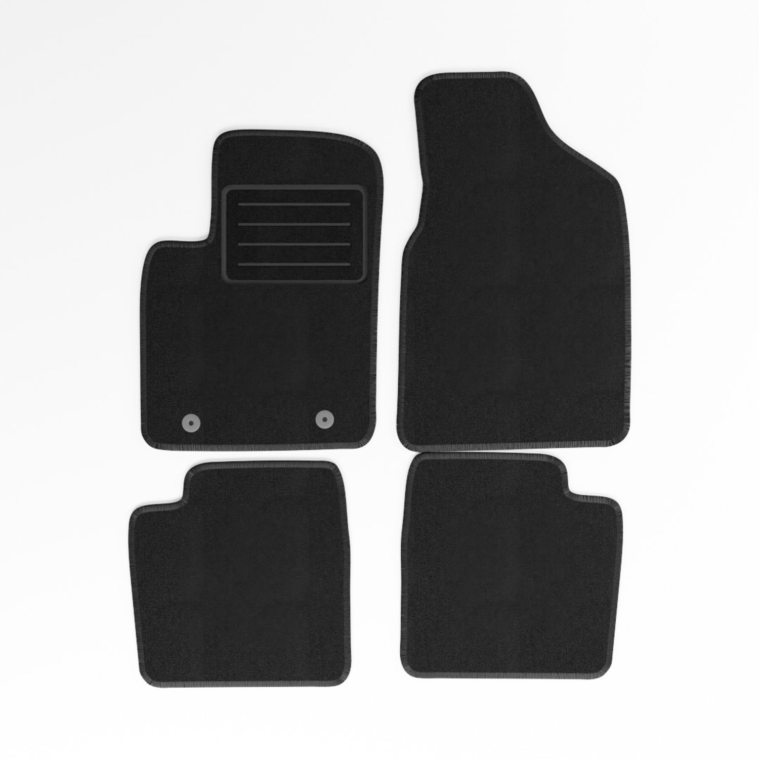 Mats4all | Naaldvilt automatten passend voor Ford Ka 2008-2012 | Antislip | Met versterking | 4-delig | Automatten | Mattenset