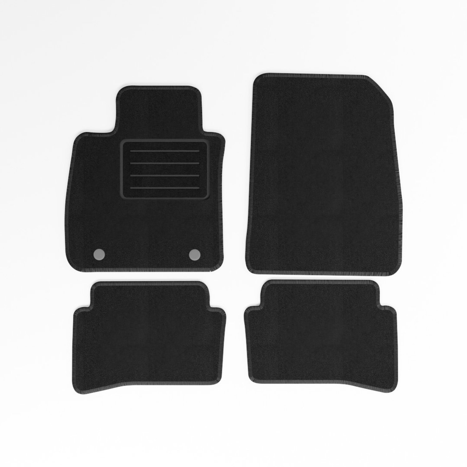 Mats4all | Naaldvilt automatten passend voor Renault Clio 2012-2019 | Antislip | Met versterking | 4-delig | Automatten | Mattenset