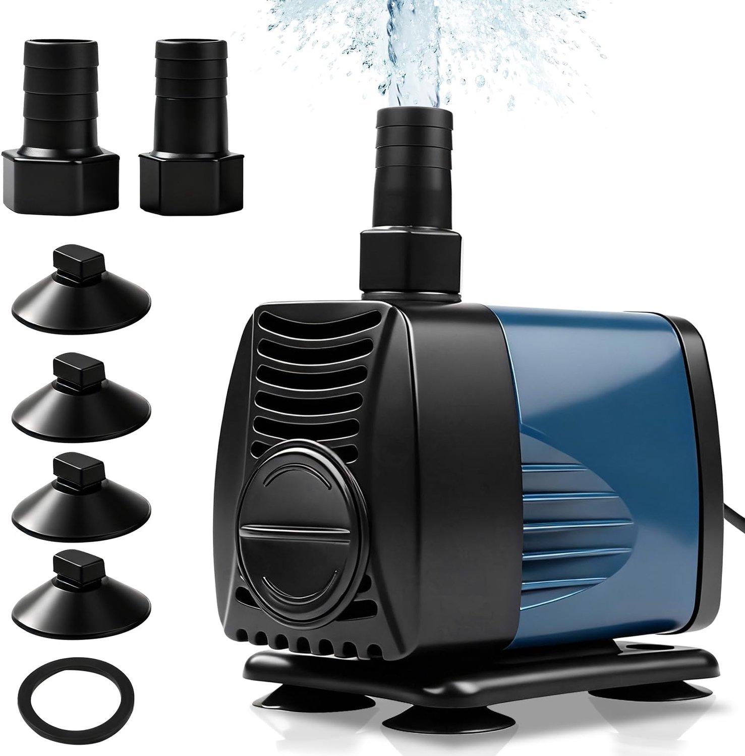 Mini-Dompelpomp 40 W - 3000 l/u - Opvoerhoogte 2,5 m - Droogloopbeveiliging - Geschikt voor aquarium en irrigatie - Kabellengte 1,8 m - Waterpomp