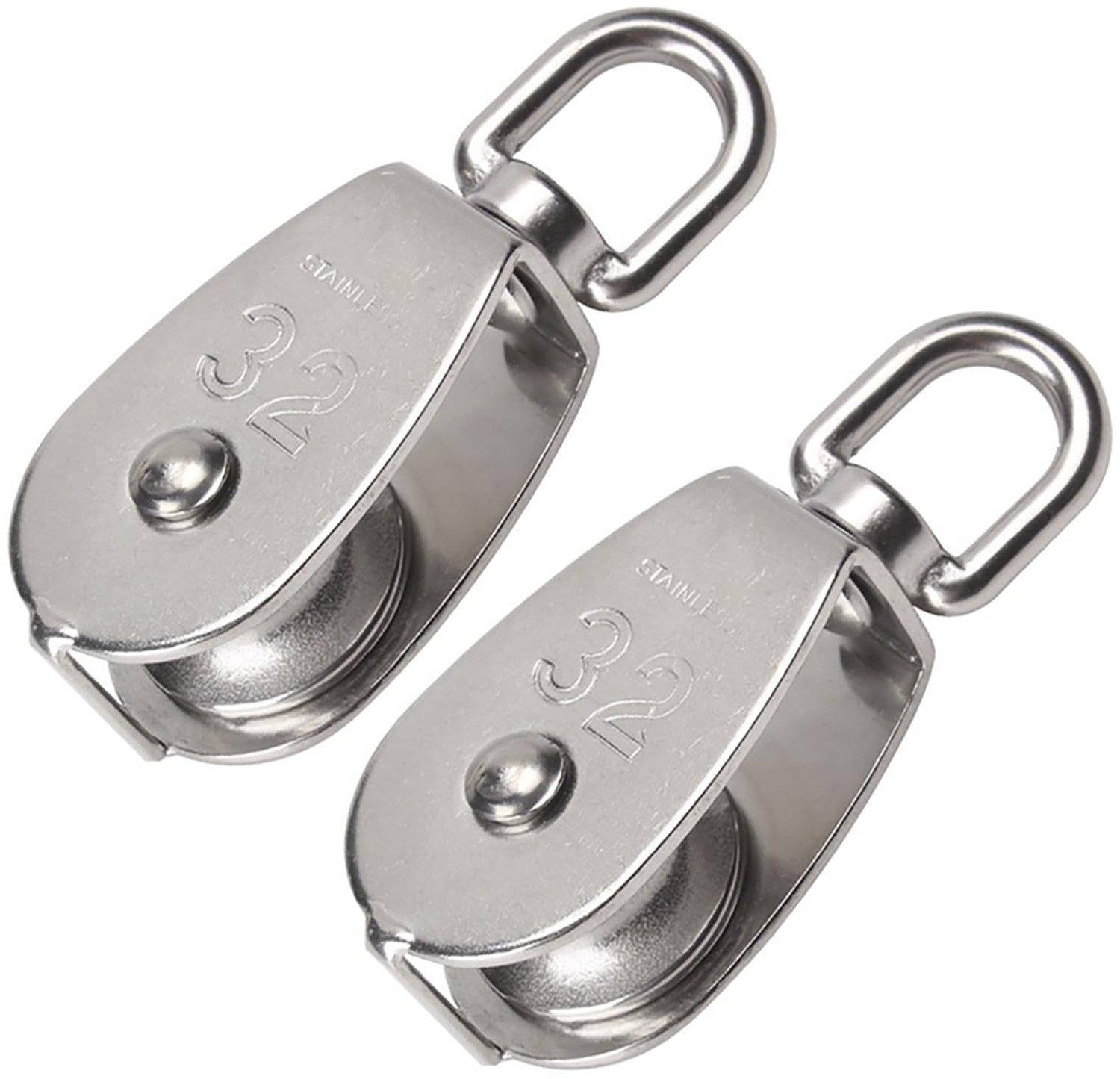 2 Stuks 32mm Omleidingsrol - Draagkracht tot 250kg