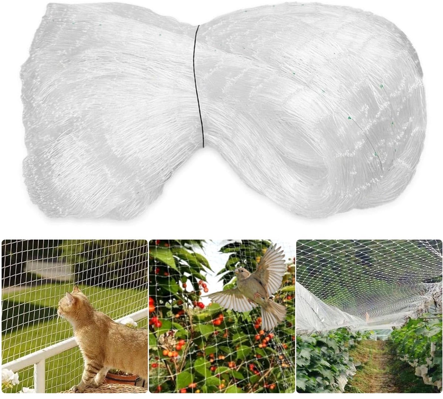 Balkonnet voor Katten 5 x 5 m, Geen Boren Nodig