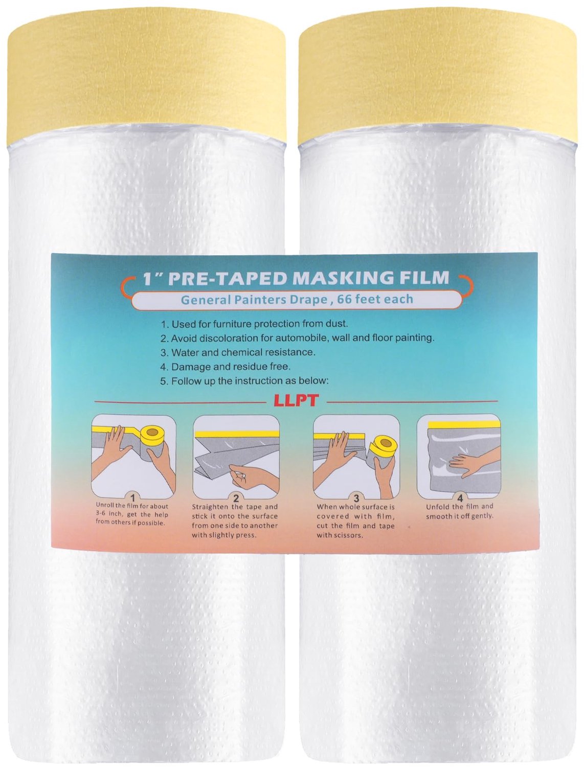 Plakband en Drape Film Set voor Schilder- en Renovatieprojecten
