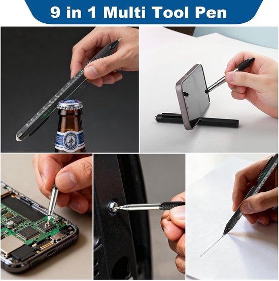 Multifunctionele Pen 9-in-1, Handige Gadget — afbeelding 2