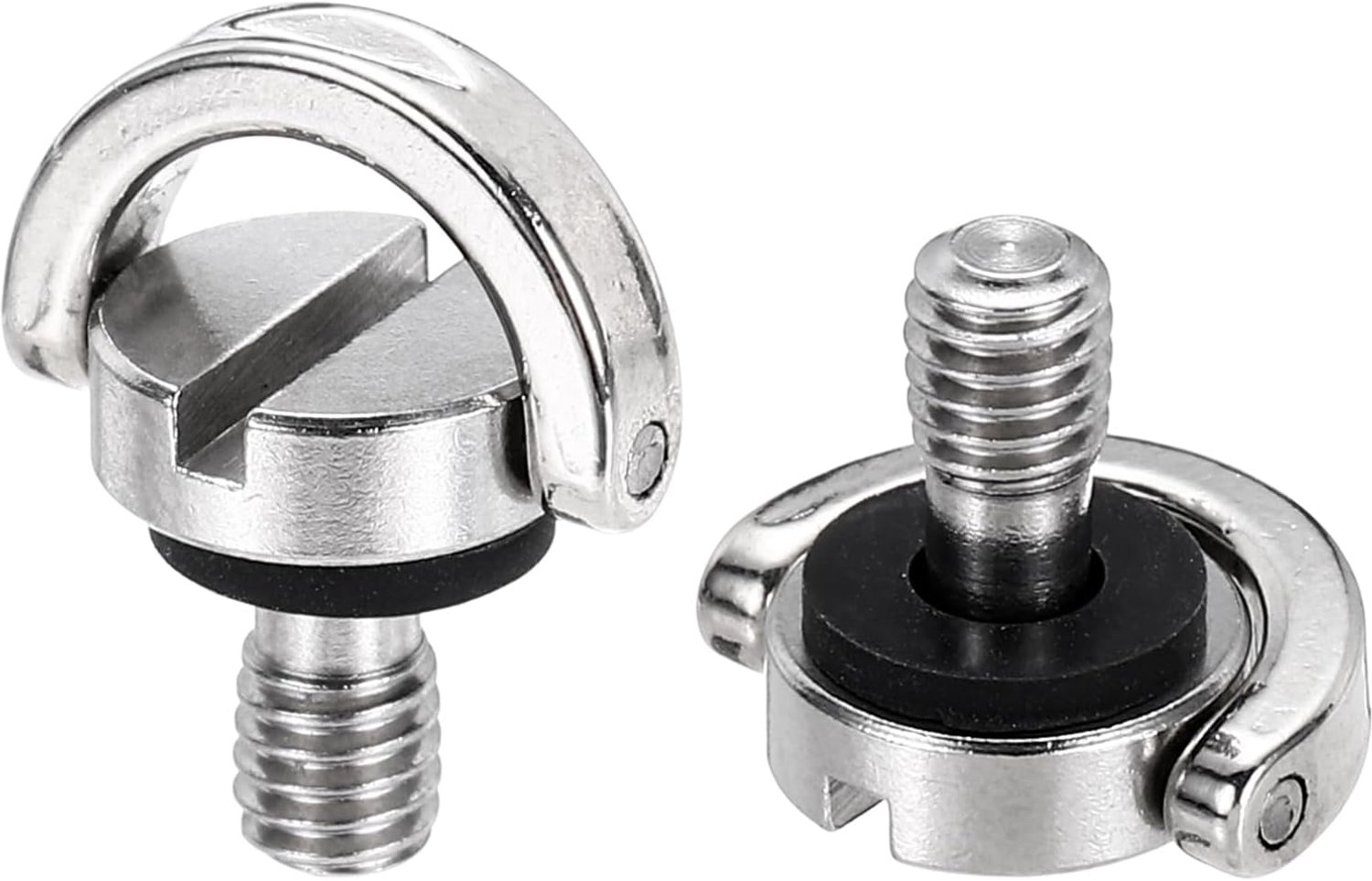 D-ringschroef 1/4 inch - roestvrij staal - 2 stuks - geschikt voor statief en camera - m-winkel