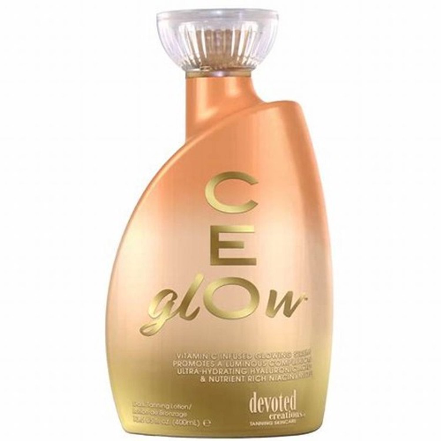 Devoted Creations CEglOw - Zonnebankcrème met vitamine C en hyaluronzuur