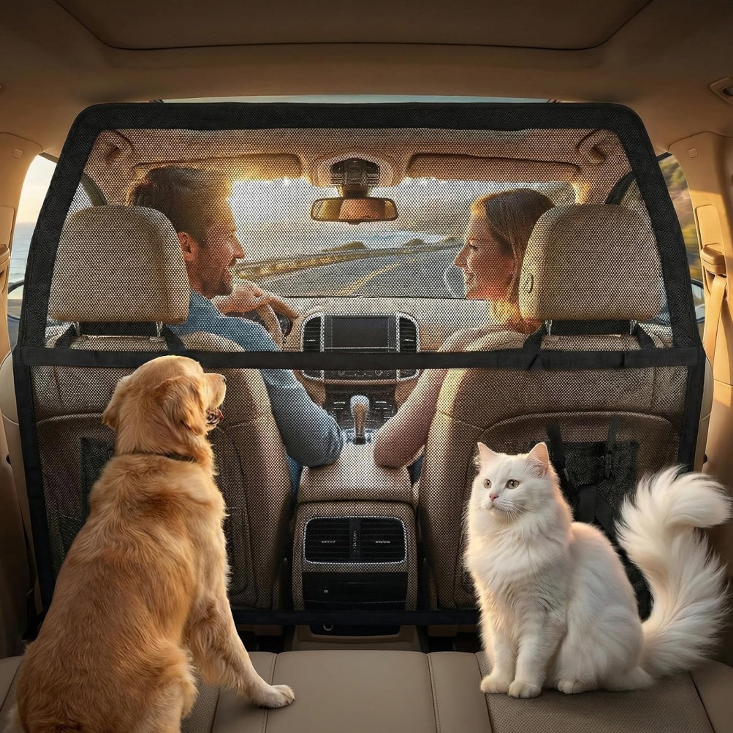 DYVNS® Hondenrek Auto - Autorek Hond - Verstelbaar - Universeel