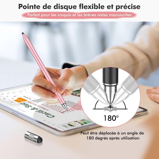 3-in-1 Stylus voor Tablets met 10 Vervangtips — afbeelding 3