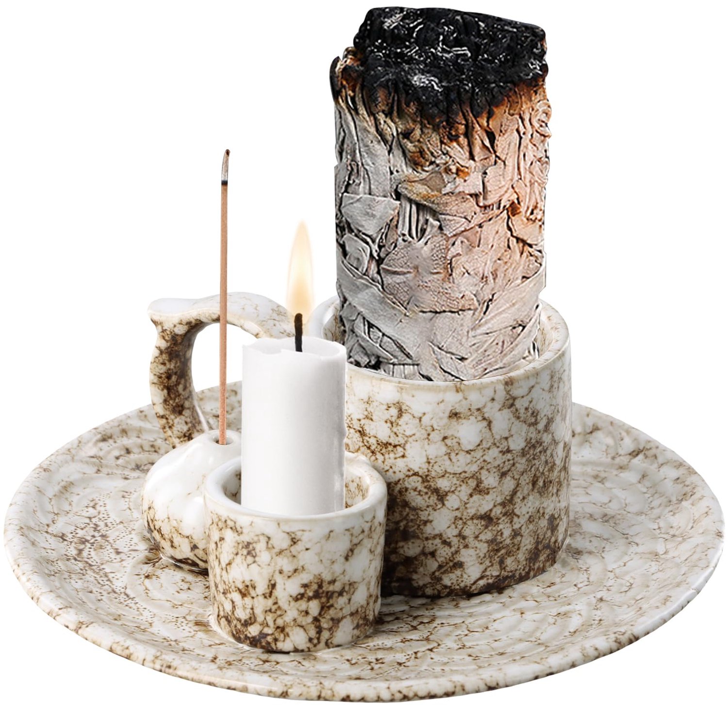 4-in-1 Incensestick Houder van Keramiek