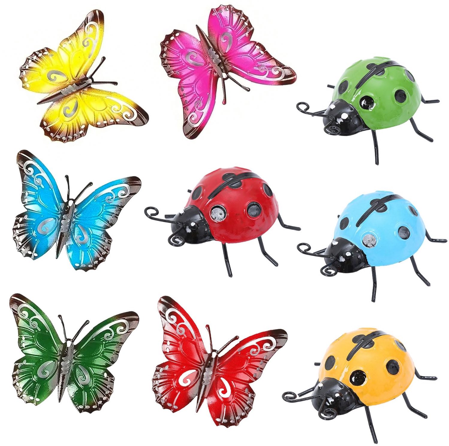 9-Delige Insect Decoratieset voor Tuin en Terrarium