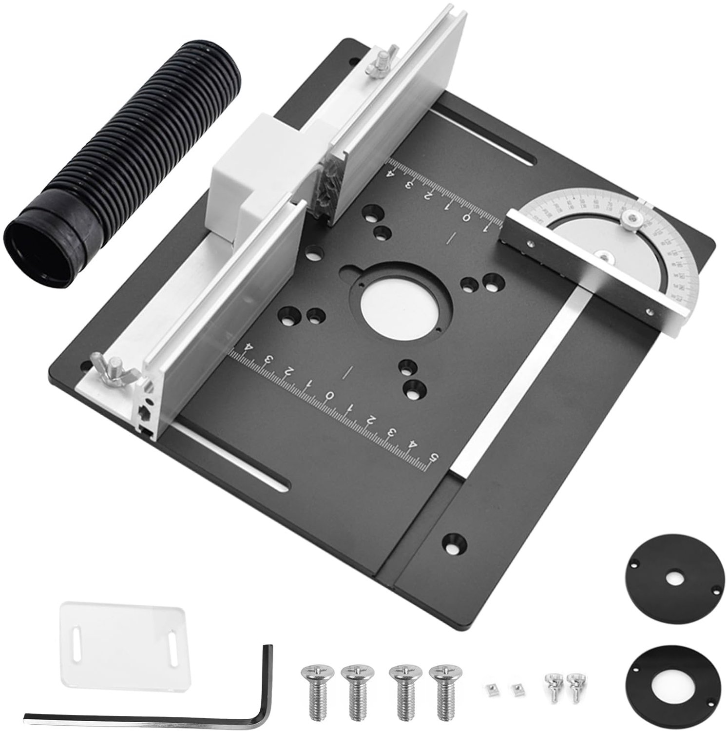 Set van 3 Router Inlegplaten van Aluminium Legering