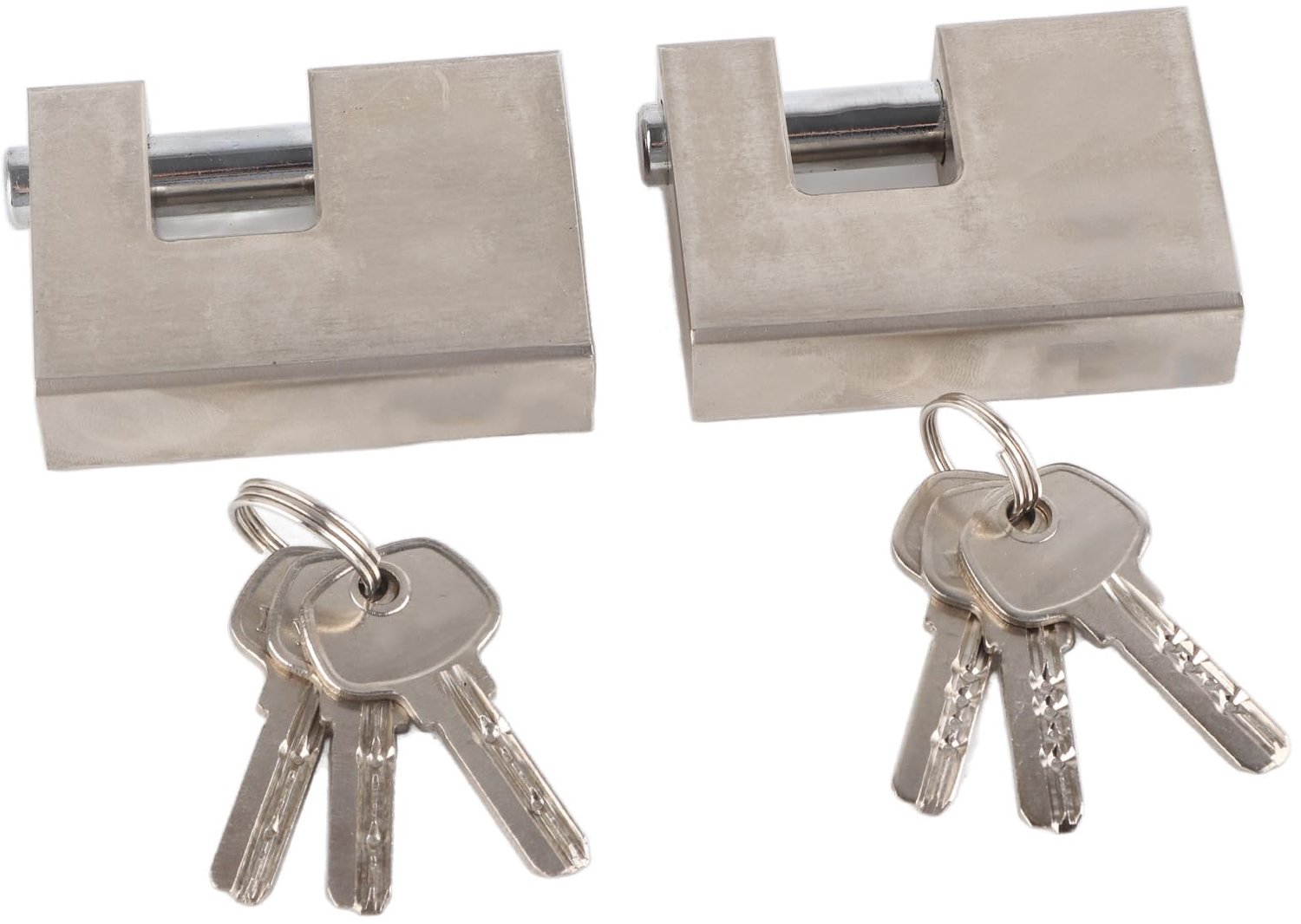 Hangslot Heavy Duty - Waterdicht - Hangslot met Sleutels - Hangsloten Buiten - Stalen Constructie - 6 Sleutels Inbegrepen - Beugelslot