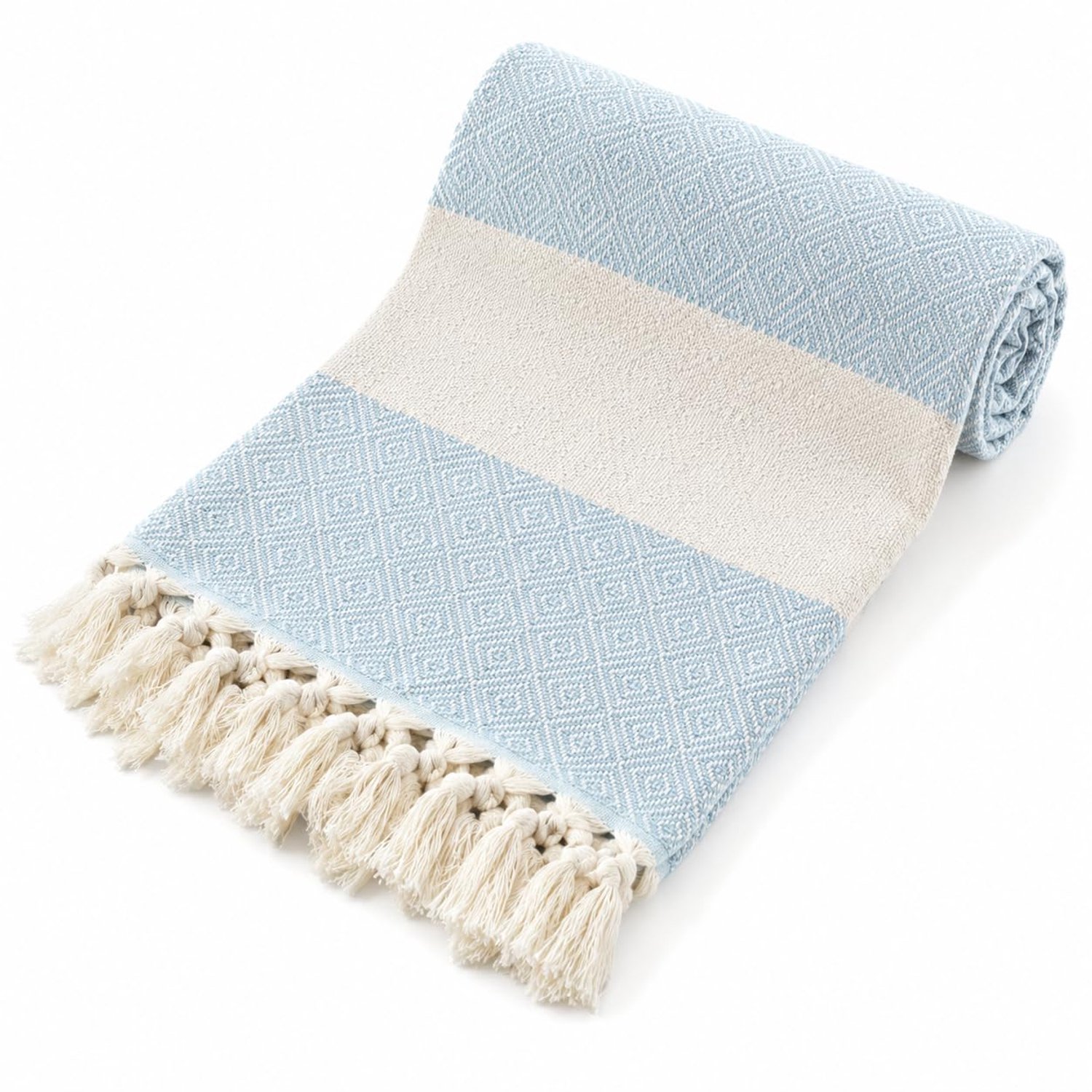 Turkse Strandhanddoek, Peshtemal, 100% Katoen, Sneldrogend