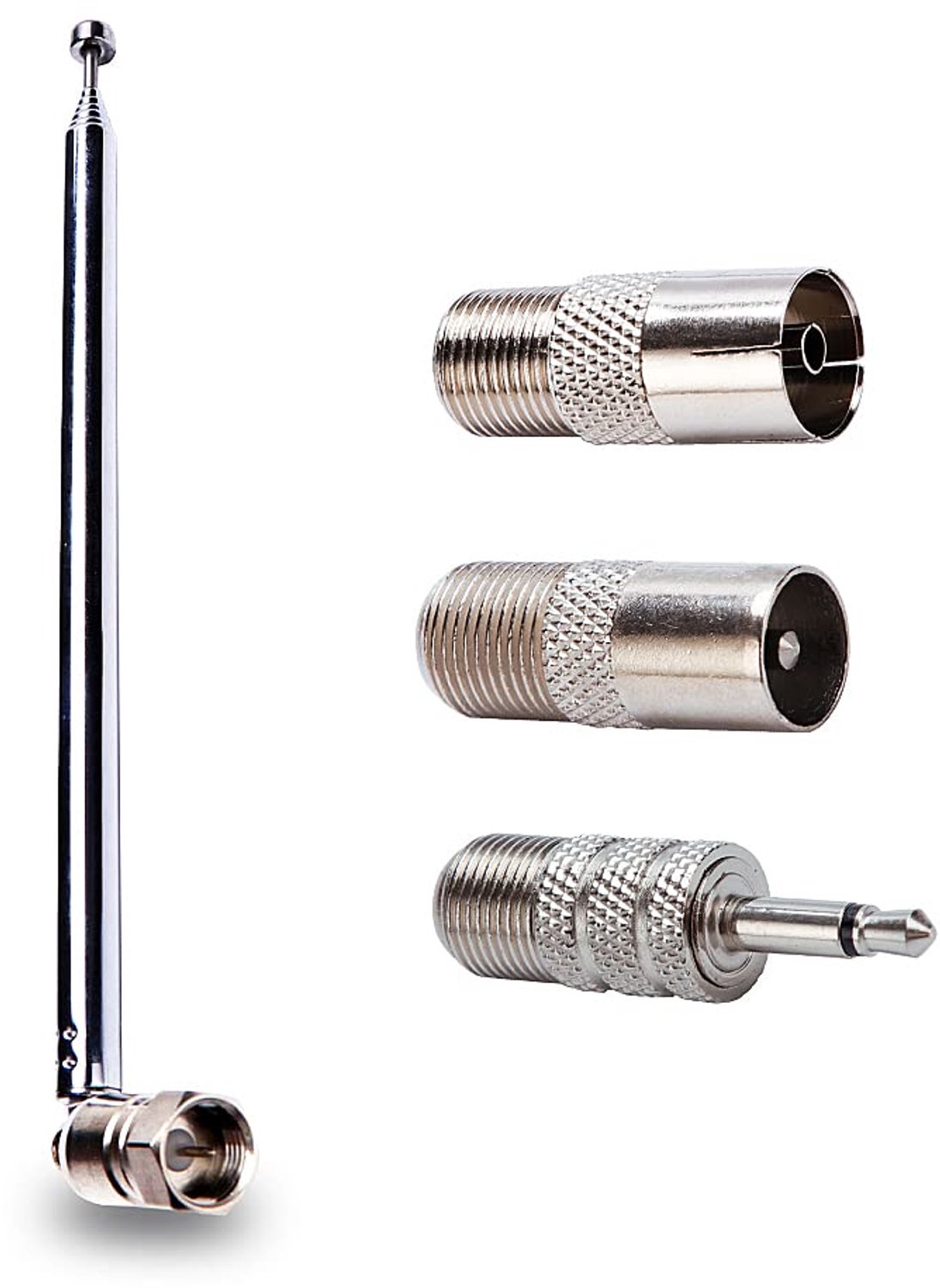 7-Section Telescopic DAB Radio Antenna met 3 Adapters