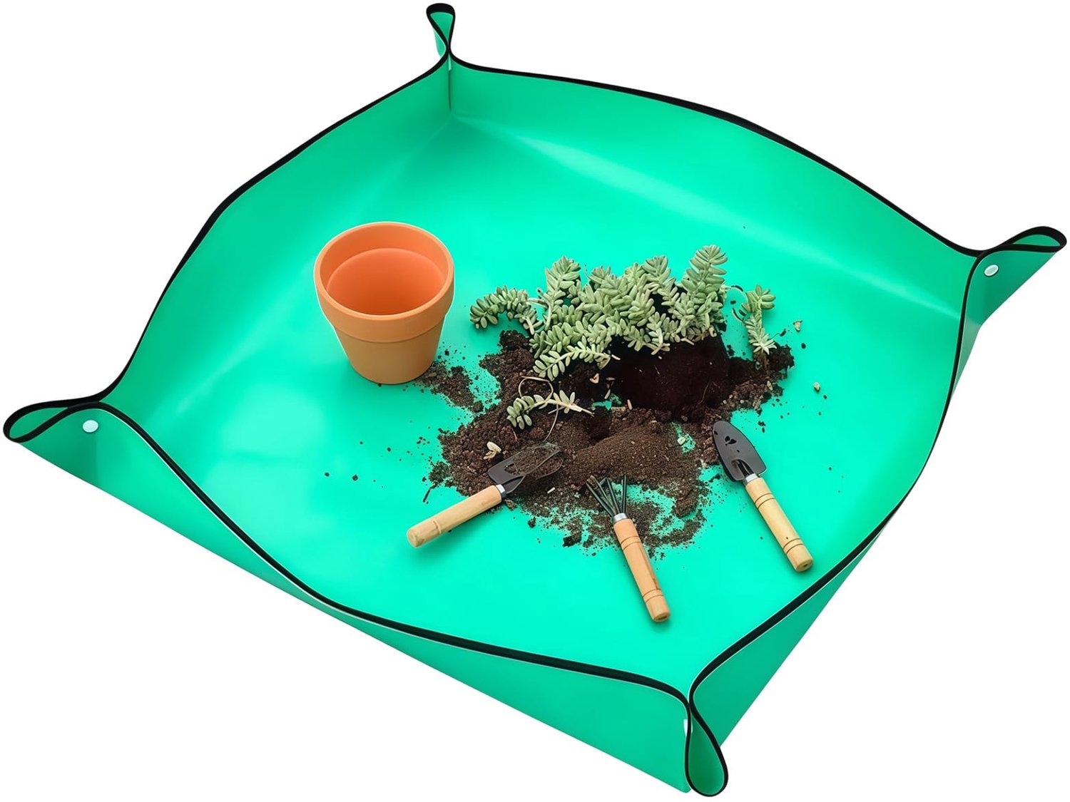 Extra Grote Verpotmat voor Planten - 150x100 cm - Groen