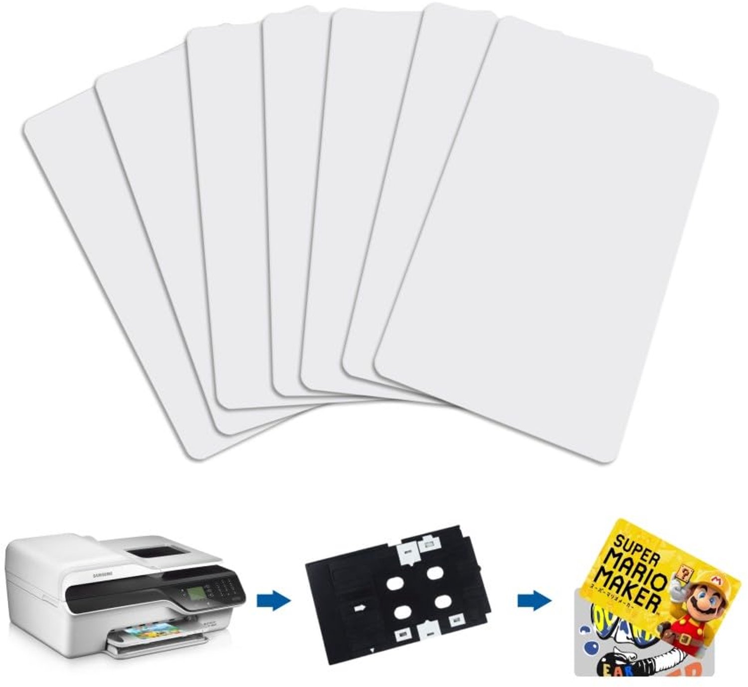 10 Stuks NTAG215 NFC Inkjet Kaarten, Blanco PVC, 504 Bytes Geheugen