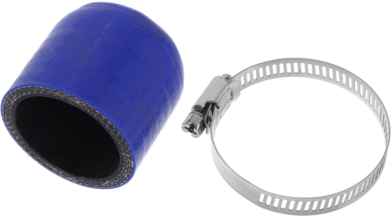 Siliconen Slangstoppen 40 mm ID - Versterkte Afsluitstoppen - Hoge Temperatuur Weerstand - Universele Toepassing - Blauw/Zwart - Meerlaags Weefsel - Slangafsluiter