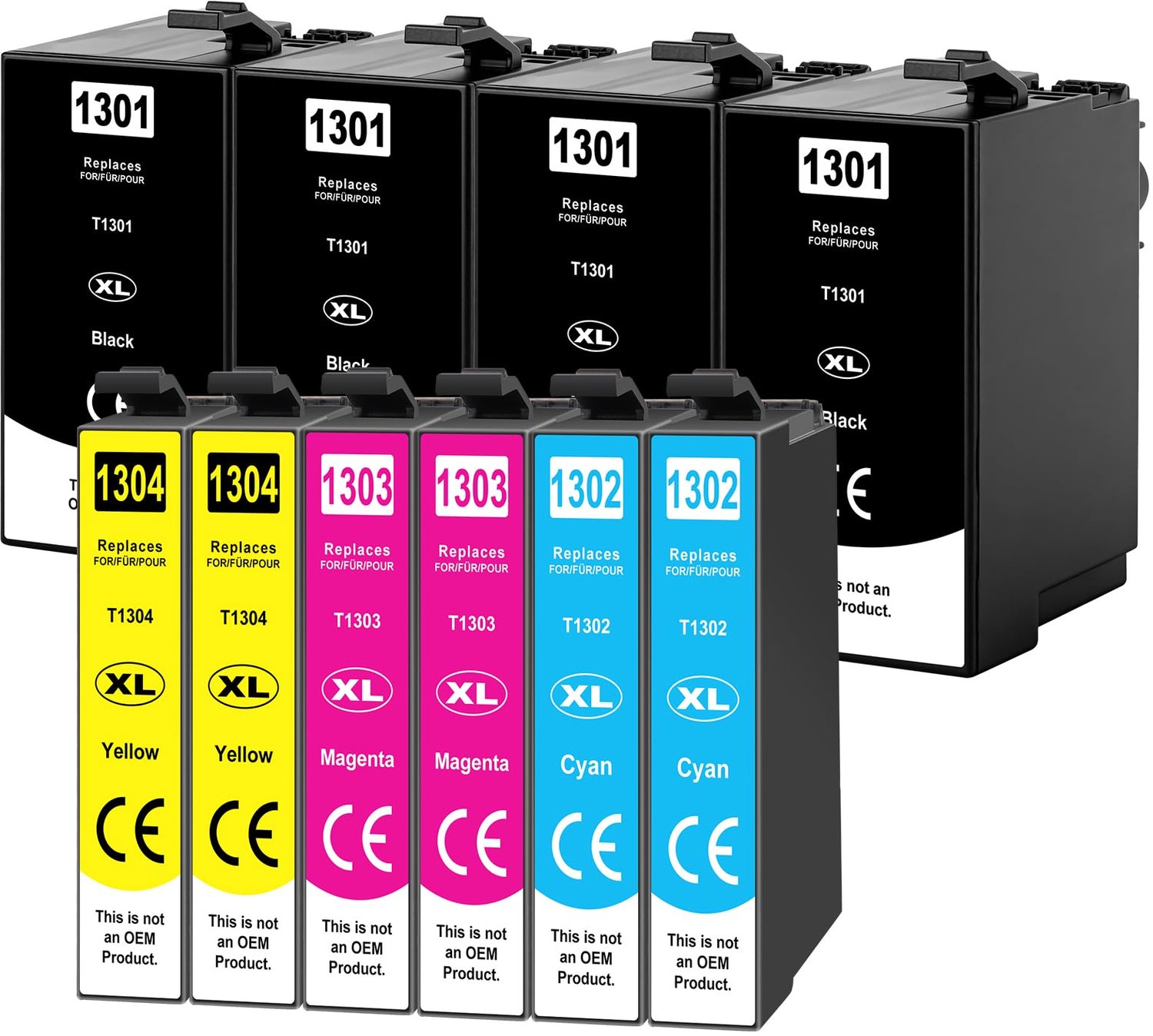 10x Inktpatronen Compatibel met Diverse Epson Printers