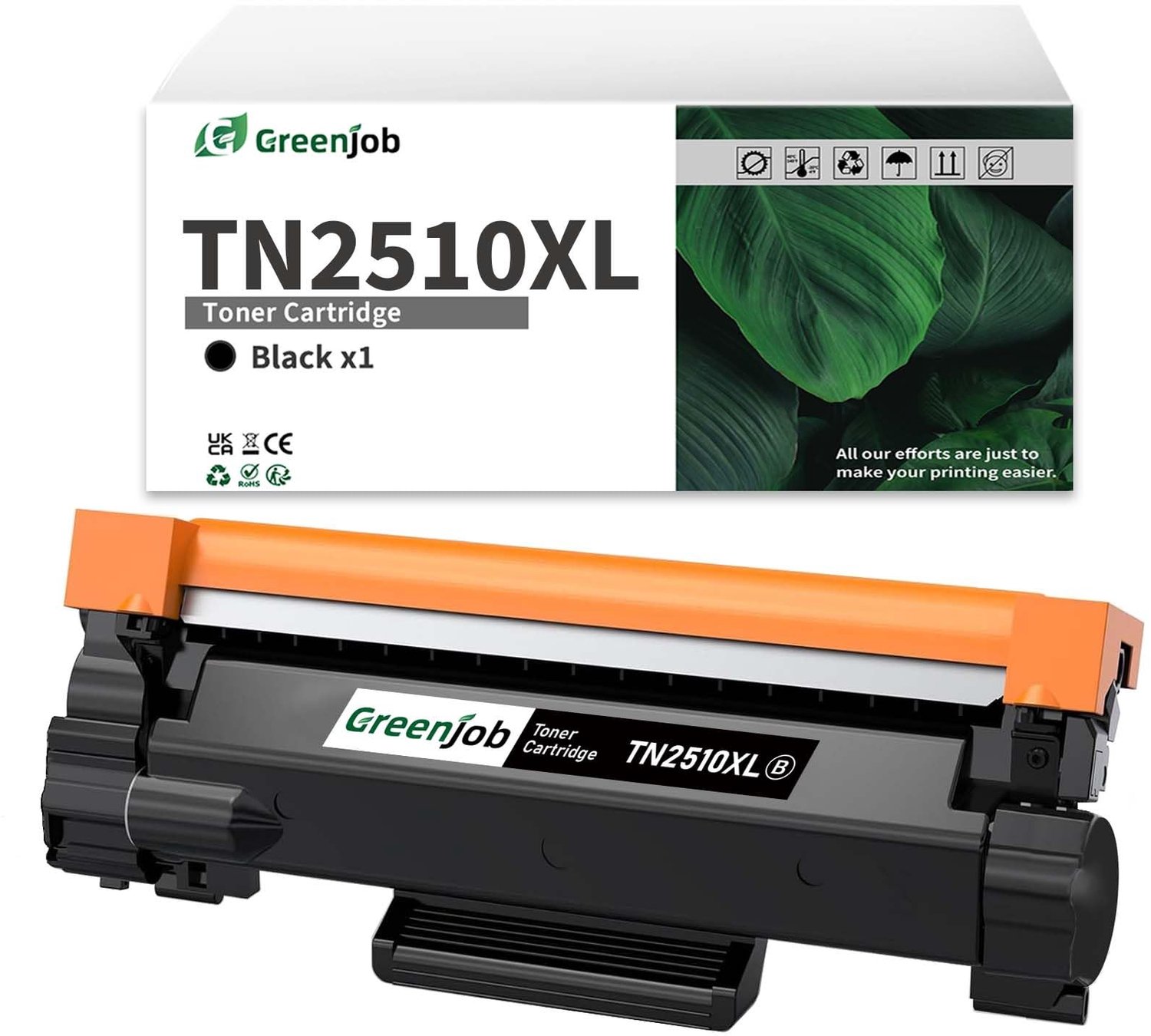 Toner Cartridge Compatibel met Brother TN2510XL