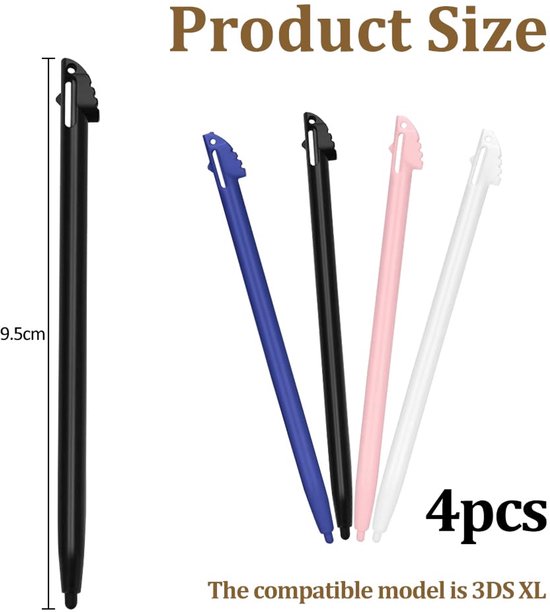 Set van 4 Stylus Pennen voor Nintendo 3DS XL — afbeelding 5