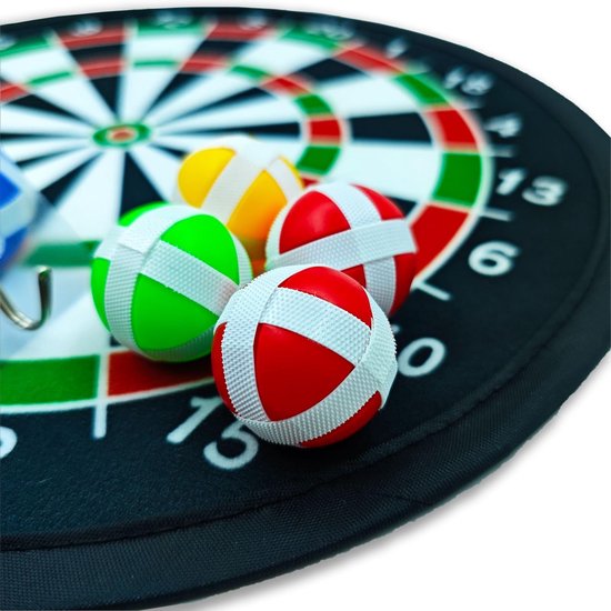 26" Dartbord Speelgoed Vouwbaar met 6 Ballen en 6 Darts - Gezellig Spel voor Kinderen — afbeelding 2