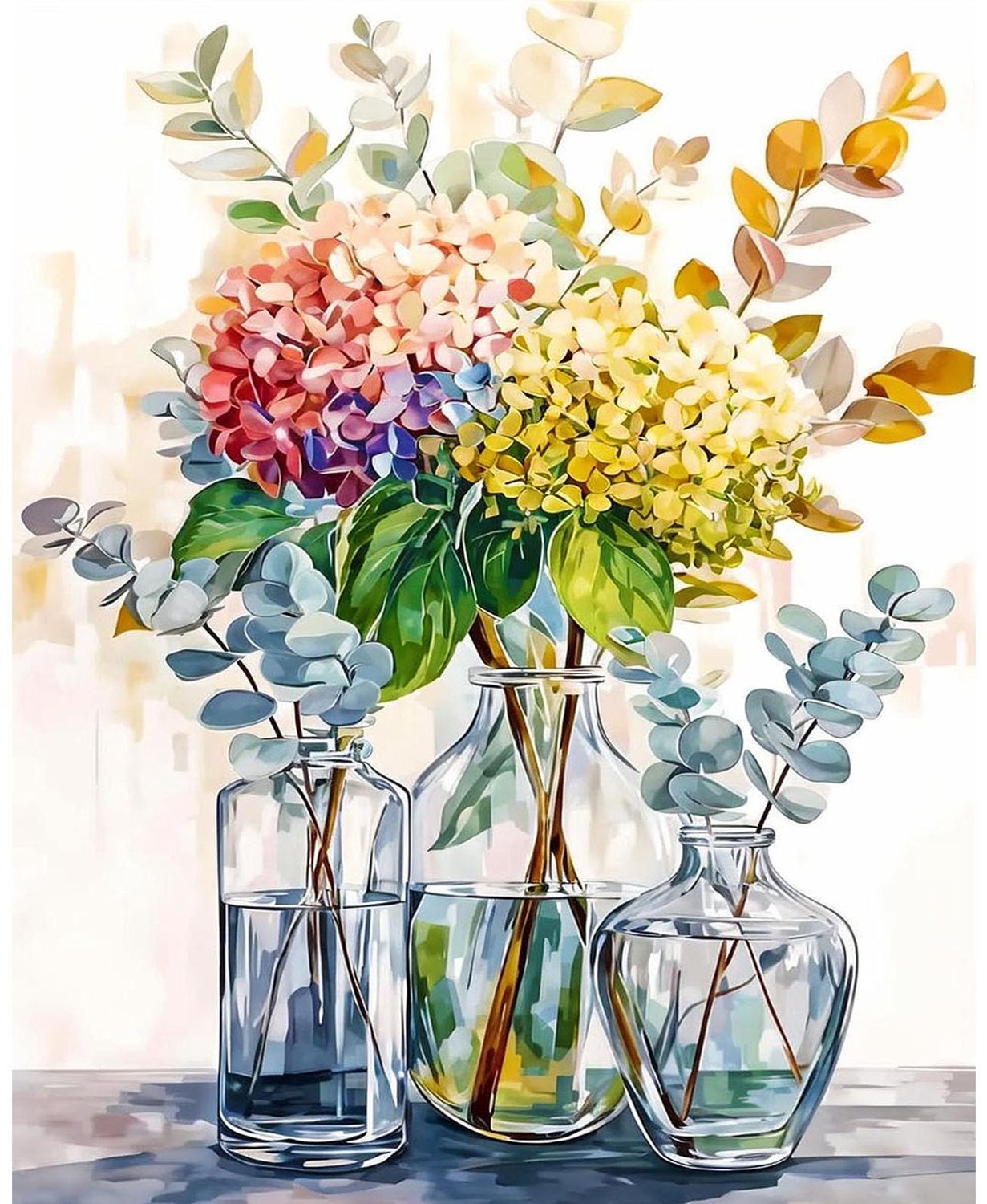 Schilderen op Nummer Bloem - Schilderen op Nummer Volwassenen - Canvas 40 x 50 cm - Cadeau - Woondecoratie - Kleurenset - Schilderkit