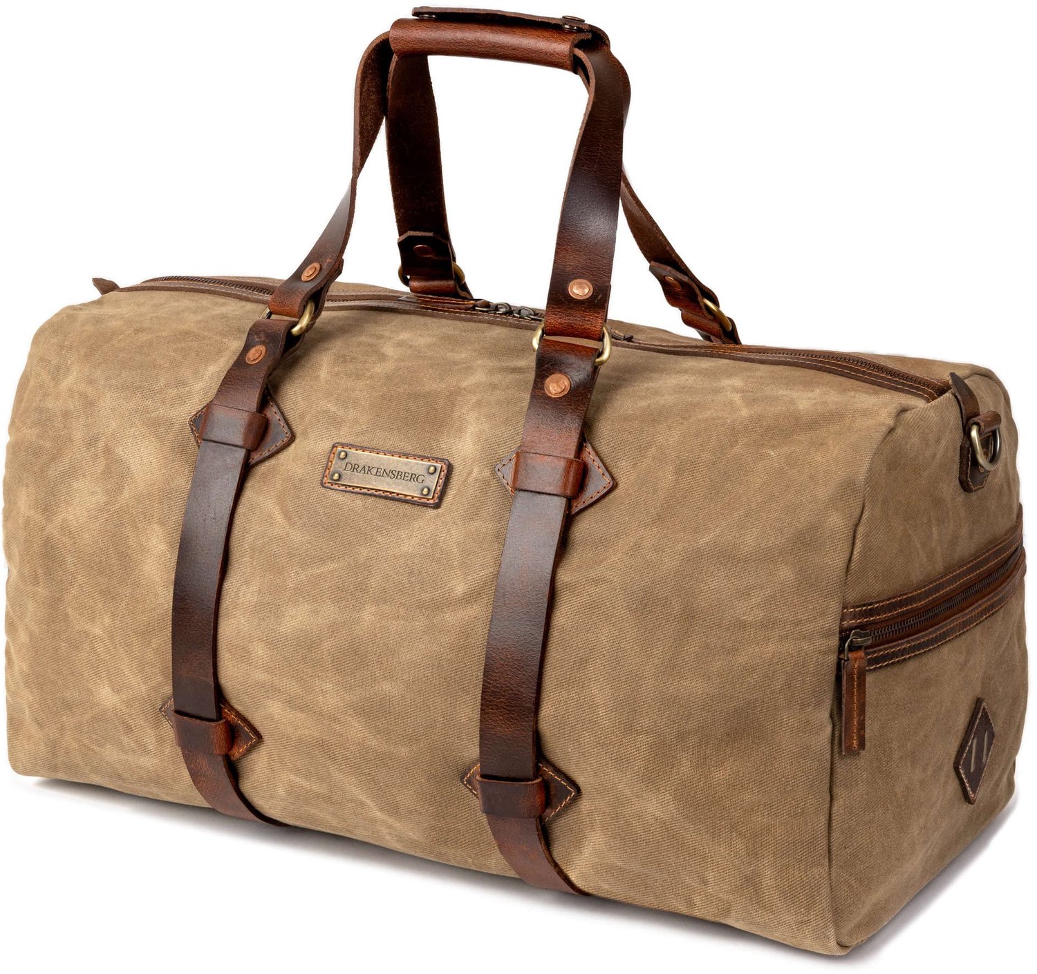 Waterdichte Weekender 'Cody' van Waxed Canvas en Leer