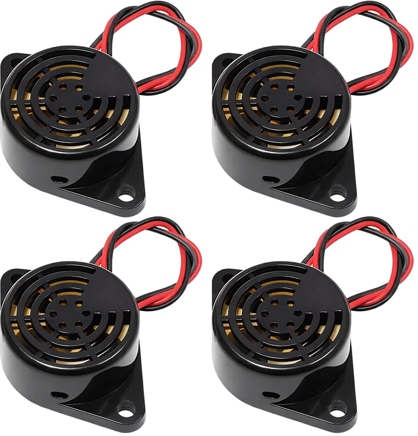 Set van 4 Piezo Buzzer Elektronische Zoemers