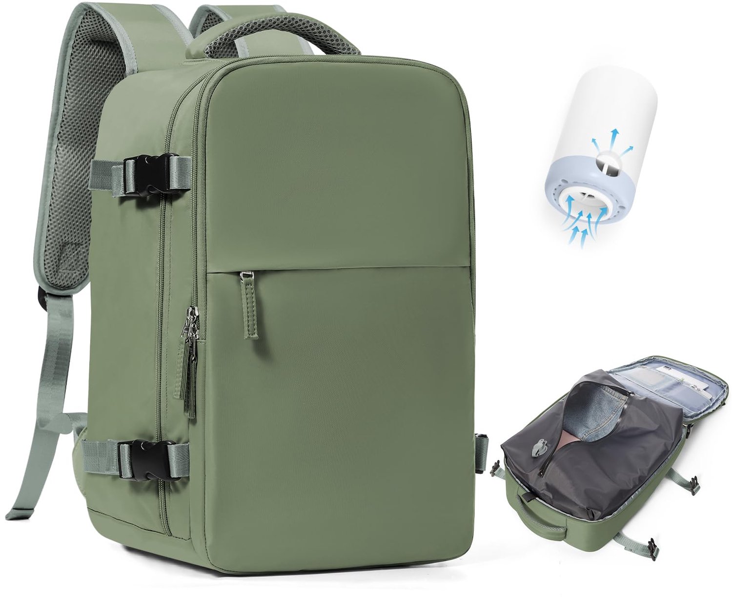Vacuüm Reisrugzak voor Handbagage