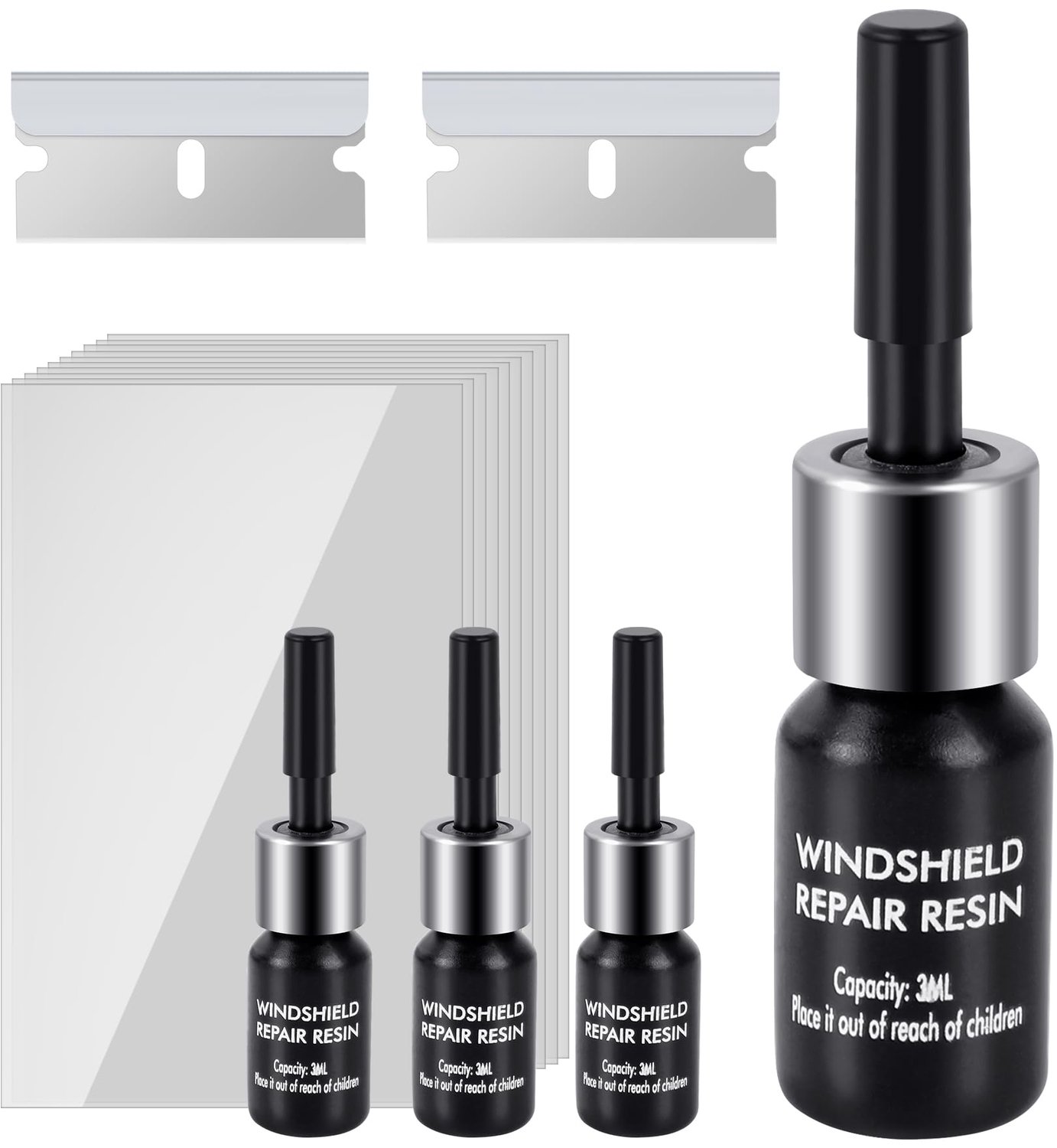 Auto Windshield Reparatieset met 4 Stuks