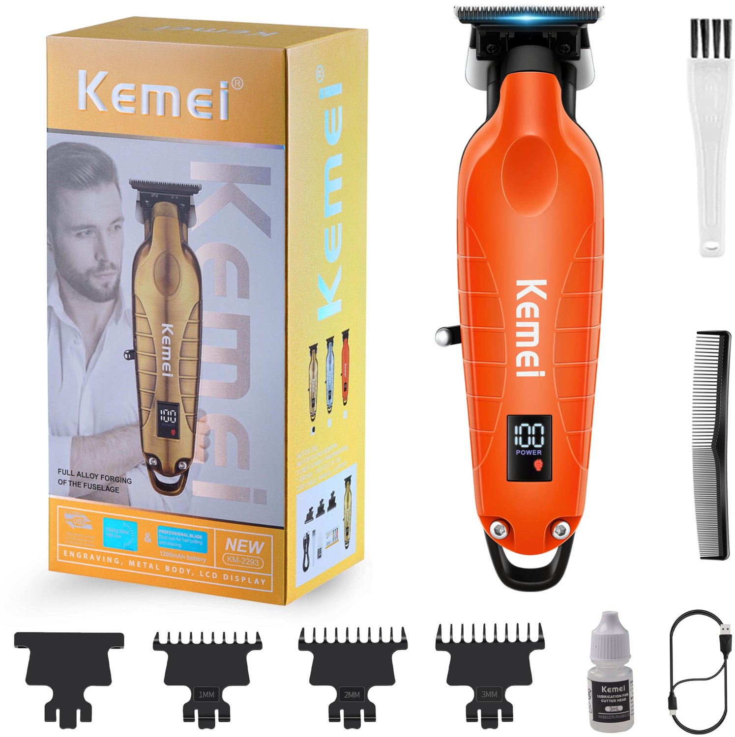 Professionele Haar- en Baardtrimmer voor Mannen
