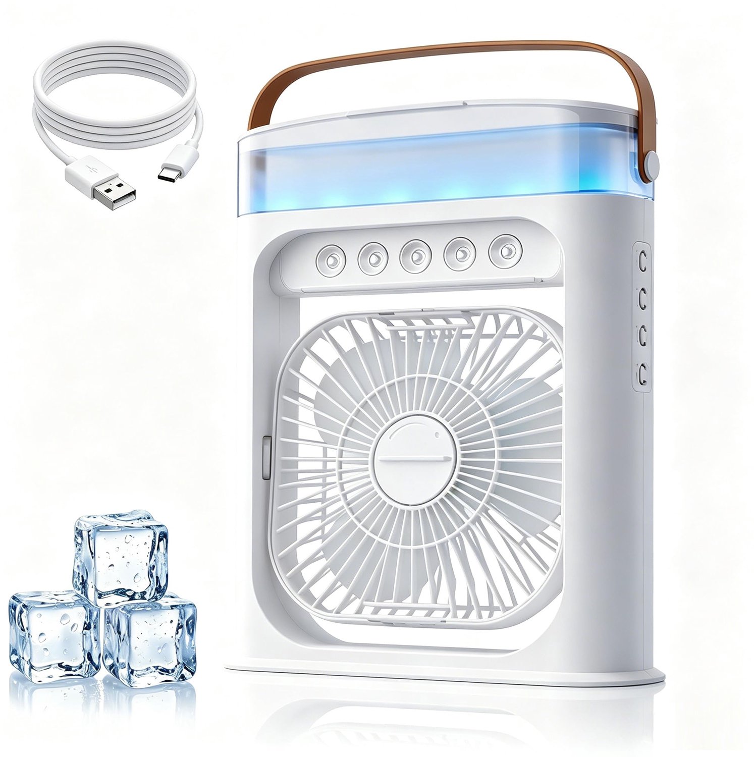 Draagbare Mini Airconditioner met 4 Functies