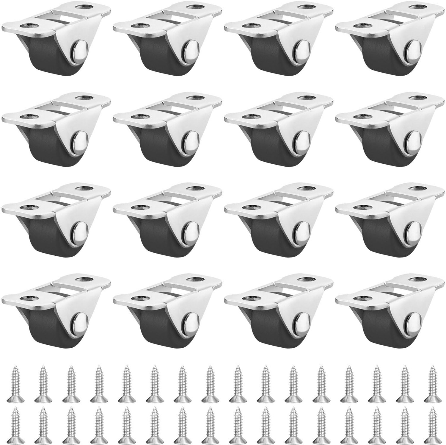 Set van 16 Mini Vloerenwielen voor Meubels