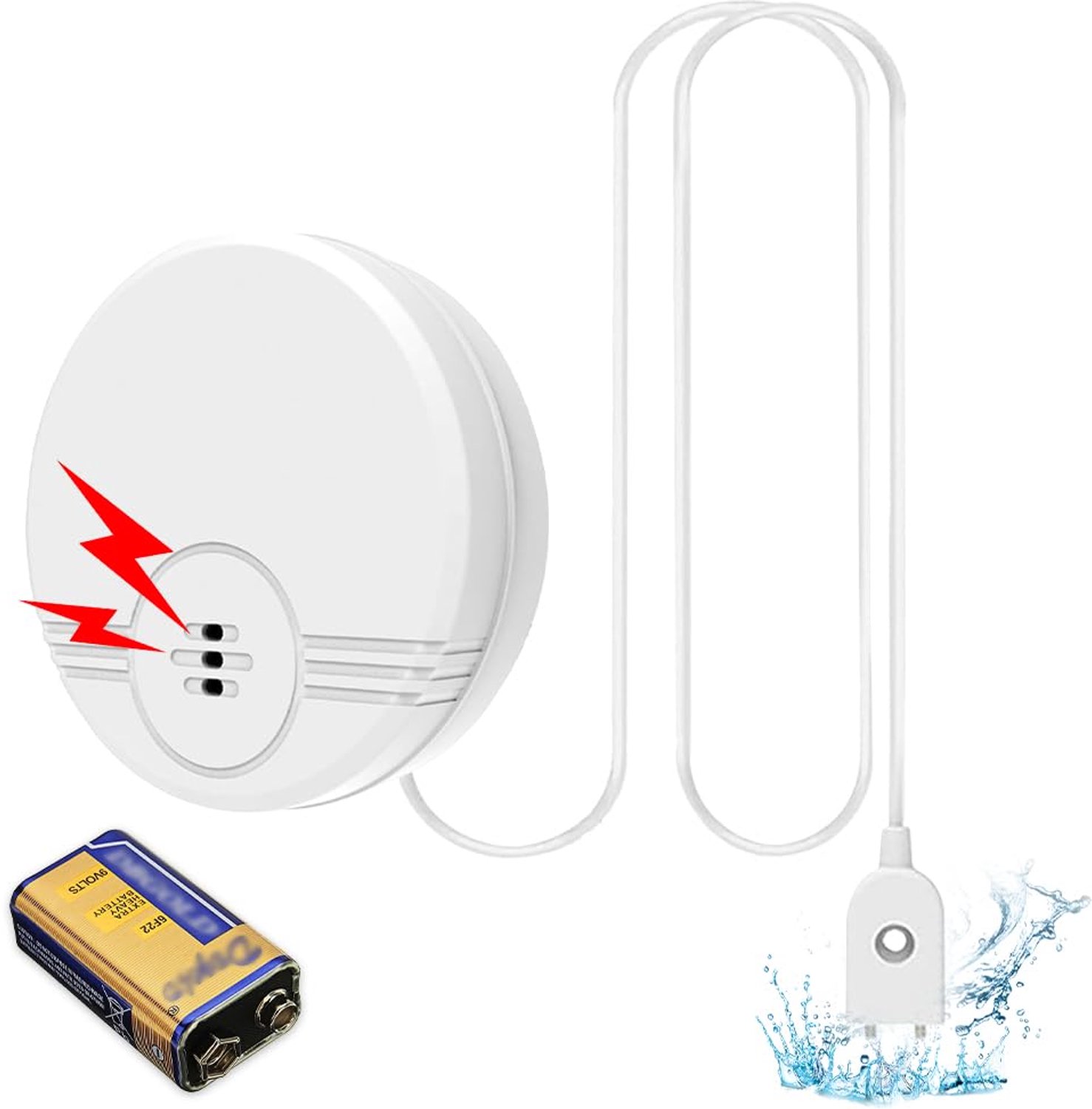 Water Detector met Alarm en 104 cm Kabel voor Voorkoming van Waterschade